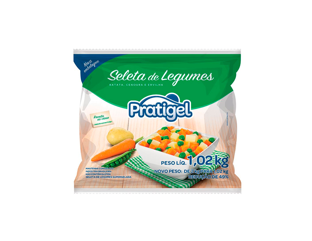 SELETA DE LEGUMES CONGELADA PRATIGEL 1,02 KG (CX 12 PCT)